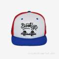 Driekleurige 6-paneel mode hiphop snapback cap